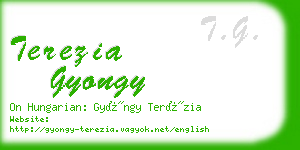 terezia gyongy business card